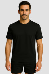 Natural Performance Tee - Schwarz
