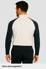 Light Natural Performance Quarter Zip - Weiß
