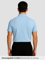 Natural Performance Polo - Hellblau