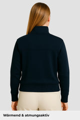 Heavy Natural Performance Quarter Zip - Navyblau