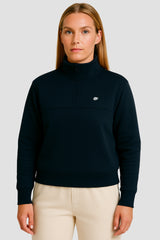 Heavy Natural Performance Quarter Zip - Navyblau