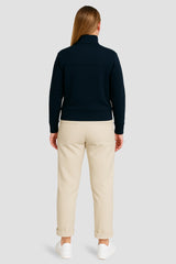 Heavy Natural Performance Quarter Zip - Navyblau