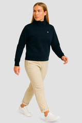 Heavy Natural Performance Quarter Zip - Navyblau