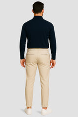 Light Natural Performance Quarter Zip - Navyblau