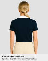 Natural Performance Polo - Marineblauw