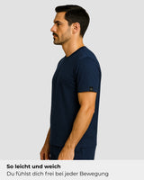 Natural Performance Tee - Navyblau