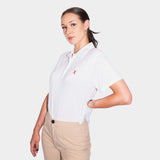 Oversized TENCEL™ Polo - Weiß