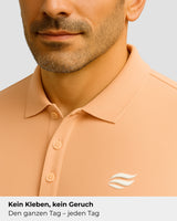 Natural Performance Polo - Peach