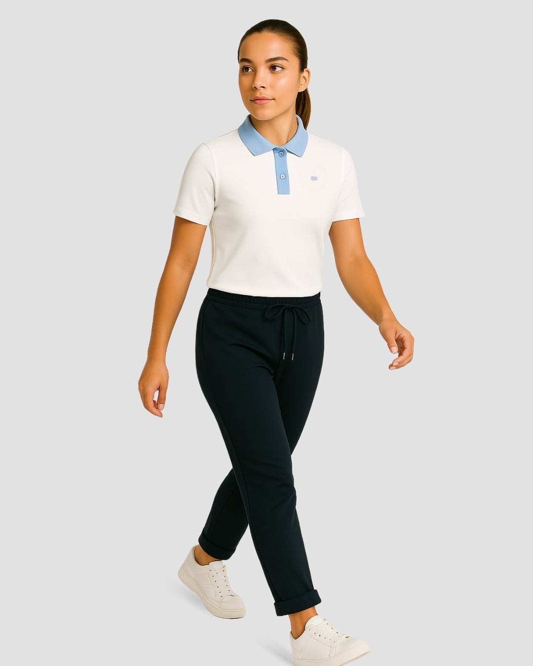 Natural Performance Polo - White