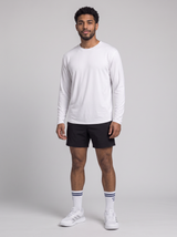 Athletic Fit Longsleeve aus Lyocell – Weiß