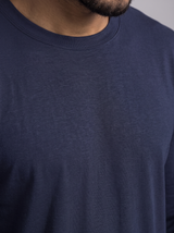 Slim Fit Long Sleeve with Mock Neck – Navy