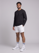 Athletic Fit Longsleeve aus Lyocell – Schwarz