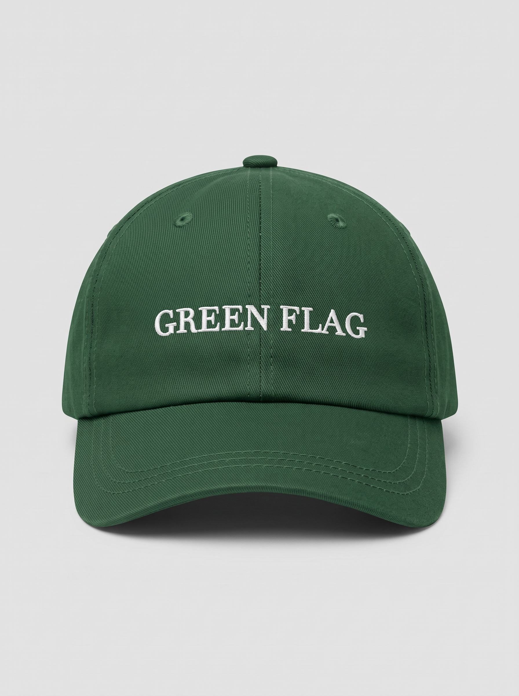 Dad Cap "Green Flag" – Dunkelgrün
