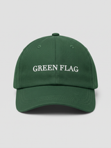 Dad Cap "Green Flag" – Dunkelgrün