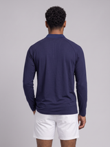 Leichter Slim Fit Quarter Zip – Navy
