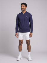 Leichter Slim Fit Quarter Zip – Navy