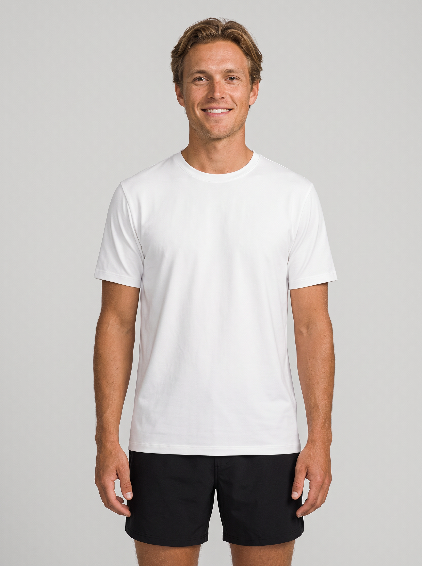 Regular Fit T-Shirt aus Lyocell – Weiß