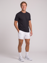 Regular Fit T-Shirt aus Lyocell – Schwarz