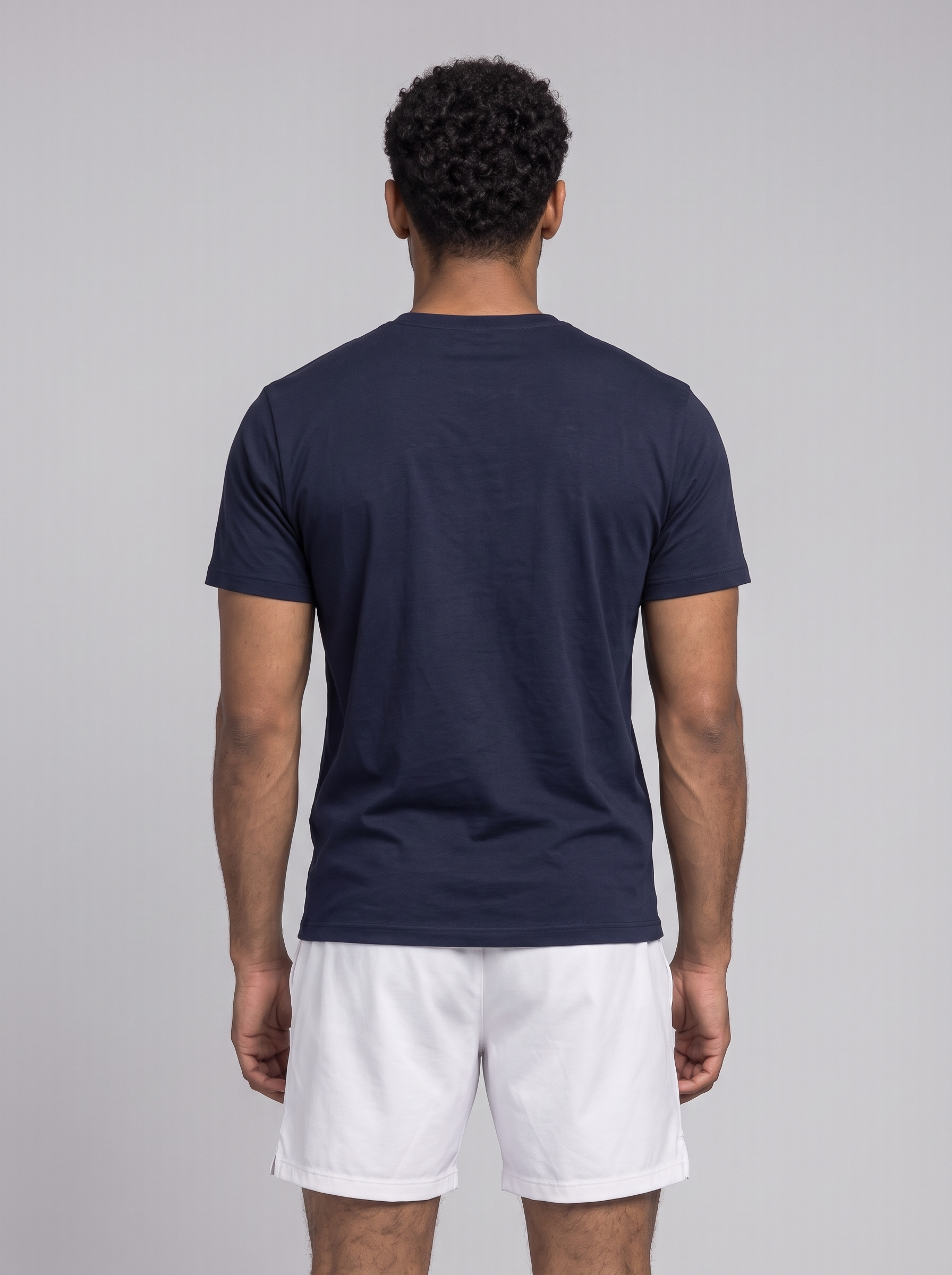 Regular Fit T-Shirt aus Lyocell – Navy