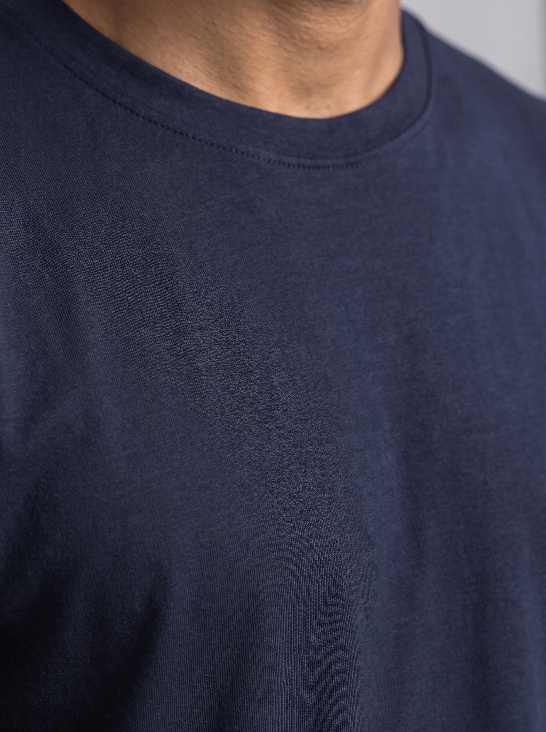 Regular Fit T-Shirt aus Lyocell – Navy