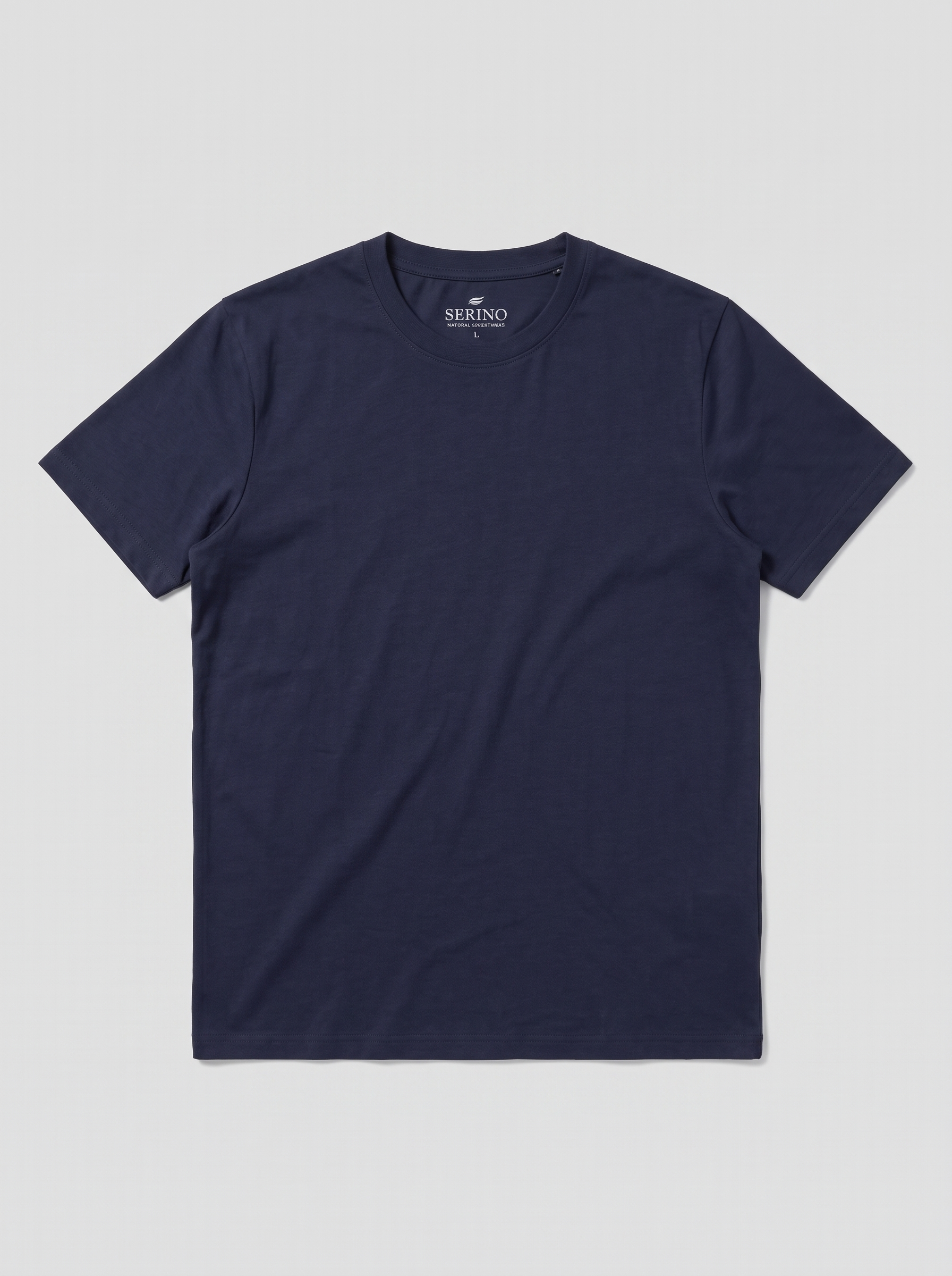 Regular Fit T-Shirt aus Lyocell – Navy