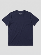 Regular Fit T-Shirt aus Lyocell – Navy