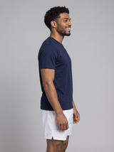 Regular Fit T-Shirt aus Lyocell – Navy