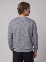 Relaxed Fit Sweatshirt mit Golfplatz-Muster – Grau