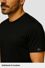 Natural Performance Tee - Schwarz