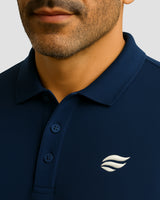 Natural Performance Polo - Navy blue