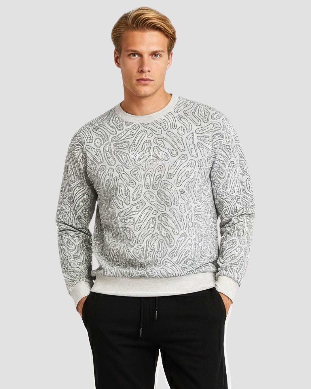 Natural Crewneck - Black