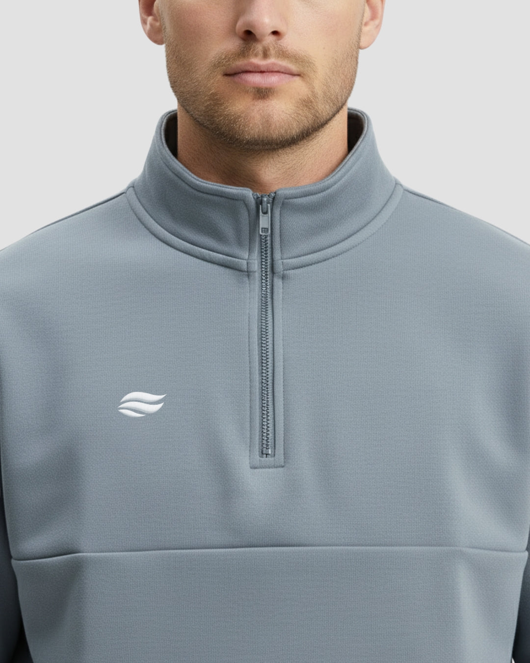 Heavy Natural Performance Quarter Zip - Navy Blue