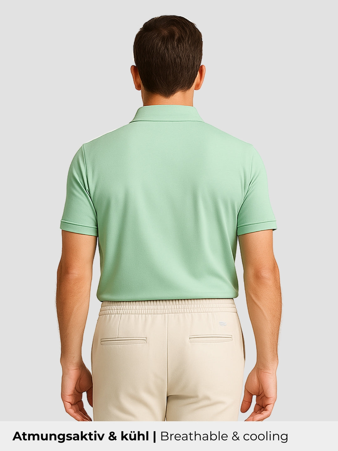 Natural Performance Polo - Light Green
