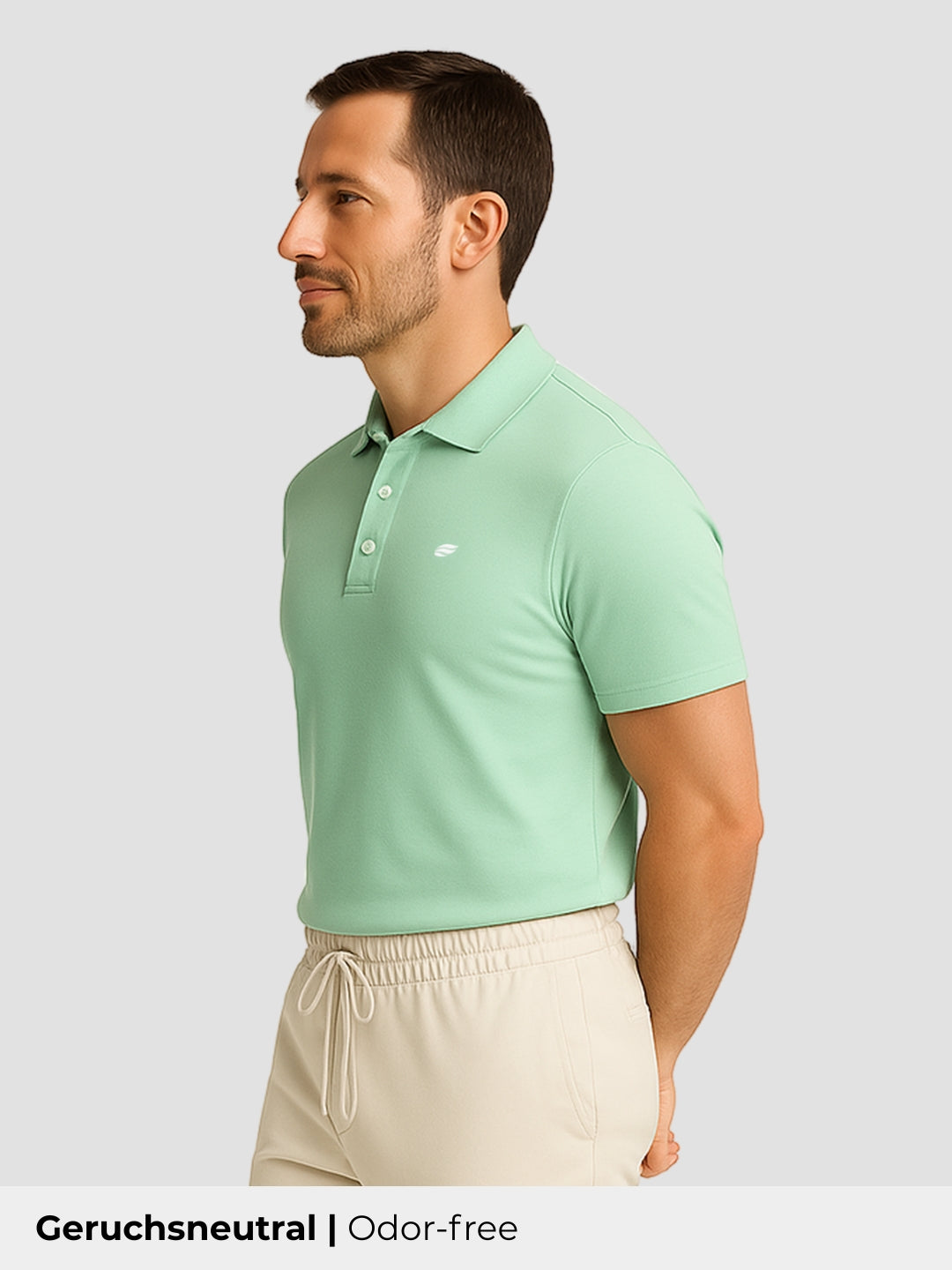 Natural Performance Polo - Light Green