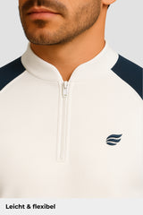 Light Natural Performance Quarter Zip - Weiß