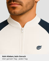 Light Natural Performance Quarter Zip - Weiß