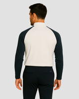 Lightweight Natural Performance Quarter Zip - White