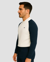Lightweight Natural Performance Quarter Zip - White