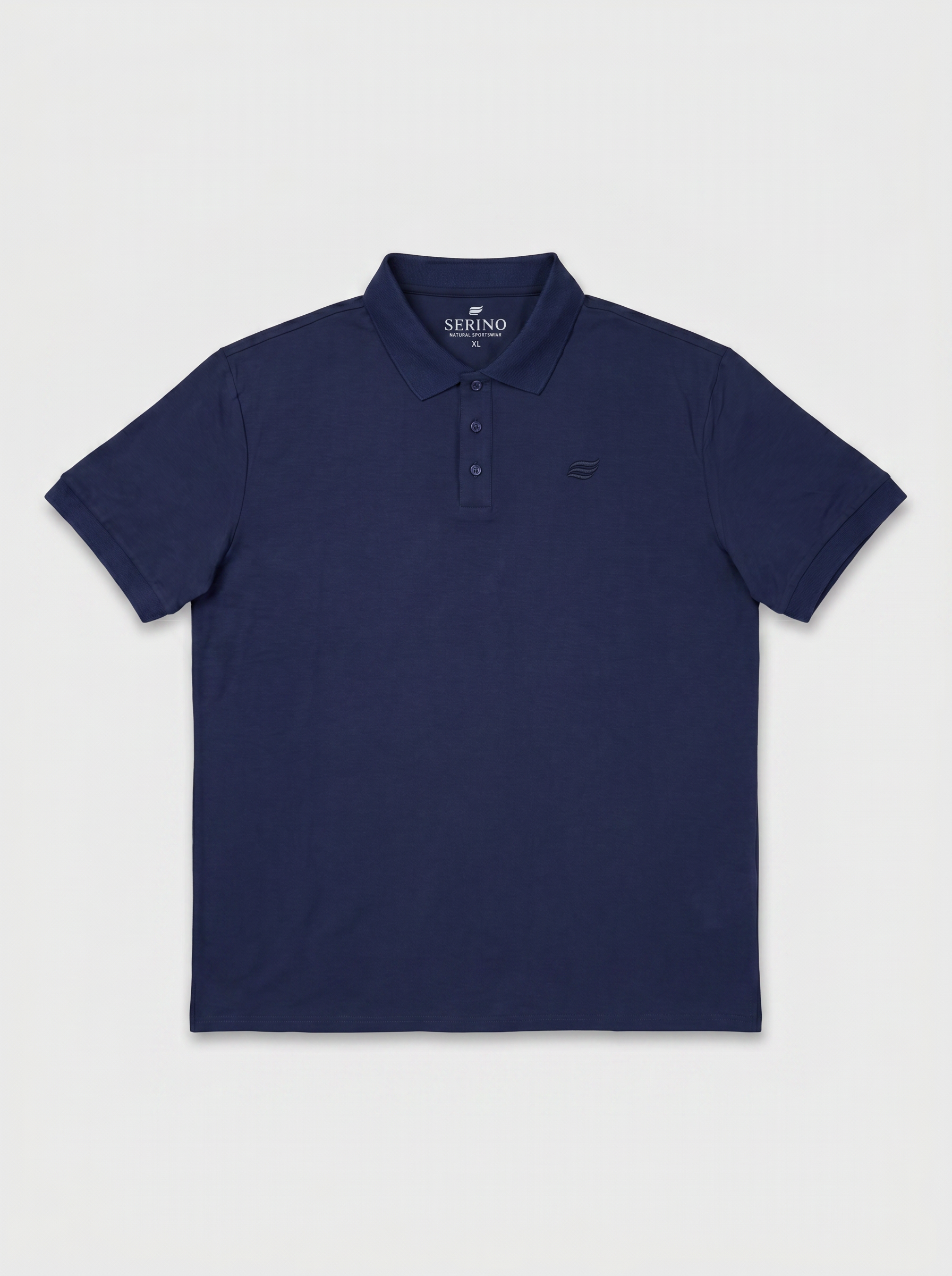 Natural Performance Polo - Navy Blue
