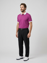 Natural Performance Polo - Burgundy