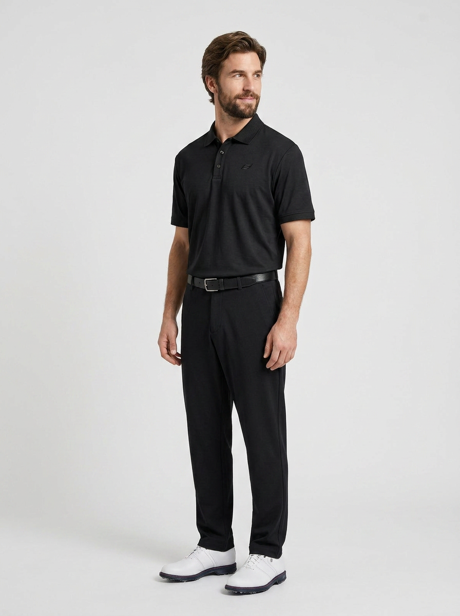 Natural Performance Polo - Schwarz