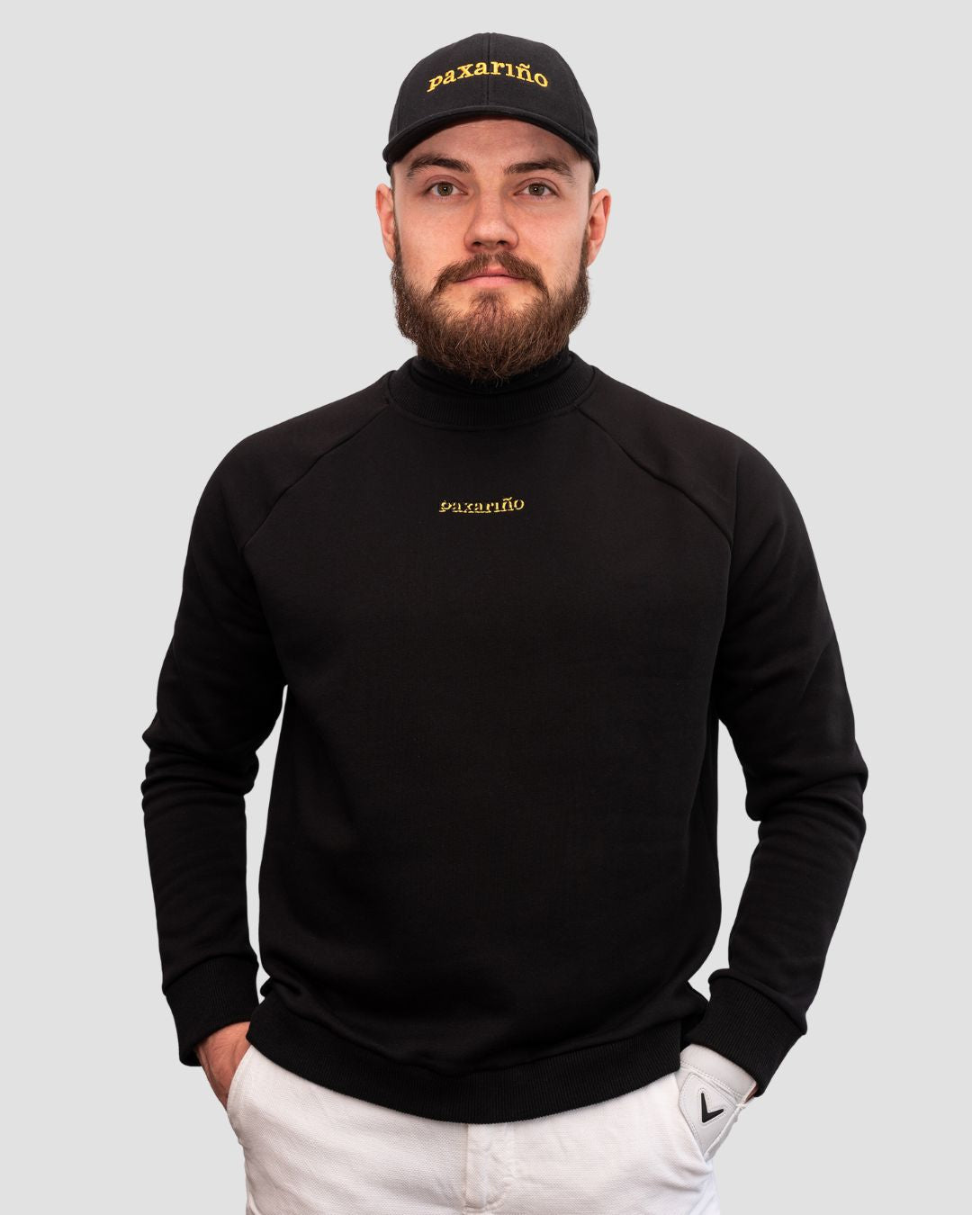 Natural Crewneck Sweater - Black