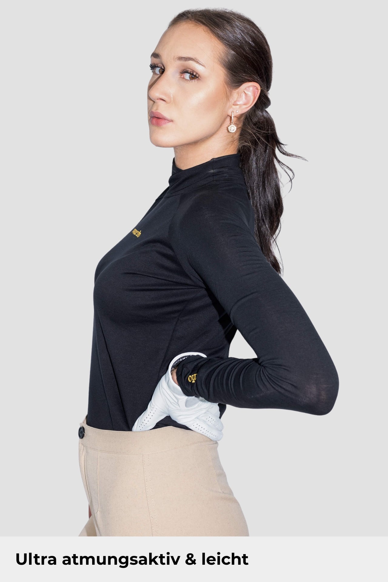 Natural Performance Longsleeve - Schwarz