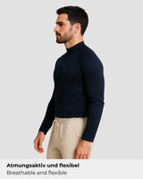 Natural Performance Longsleeve - Navy blue