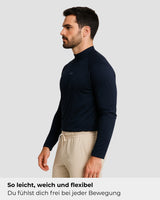 Natural Performance Longsleeve - Navyblau