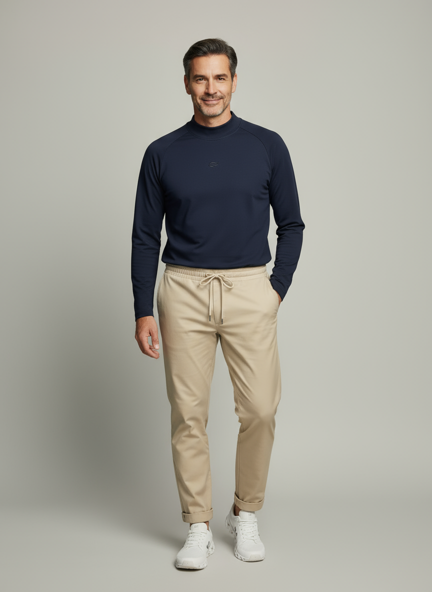 Natural Performance Longsleeve - Navyblau