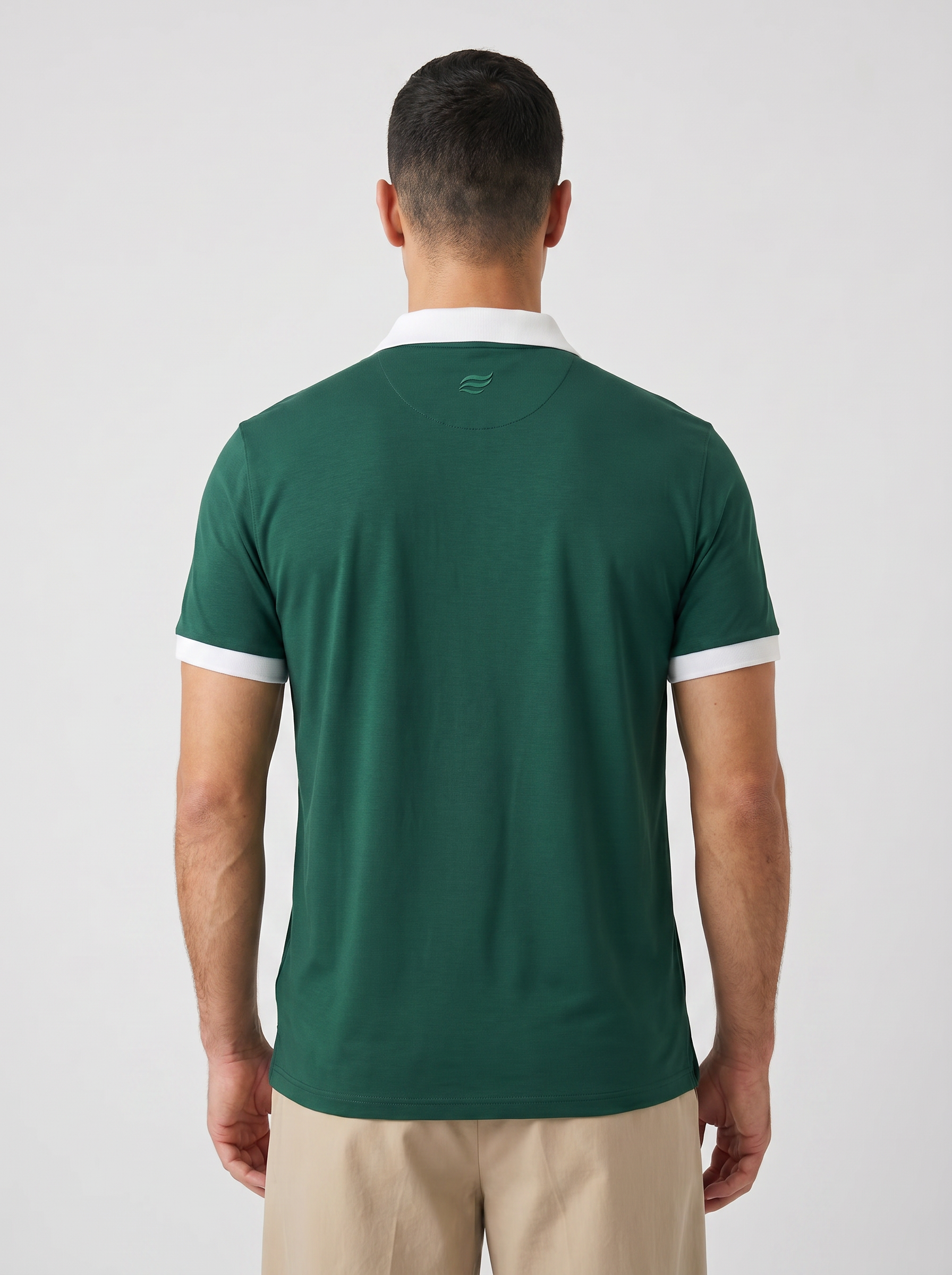Natural Performance Polo - Dark Green