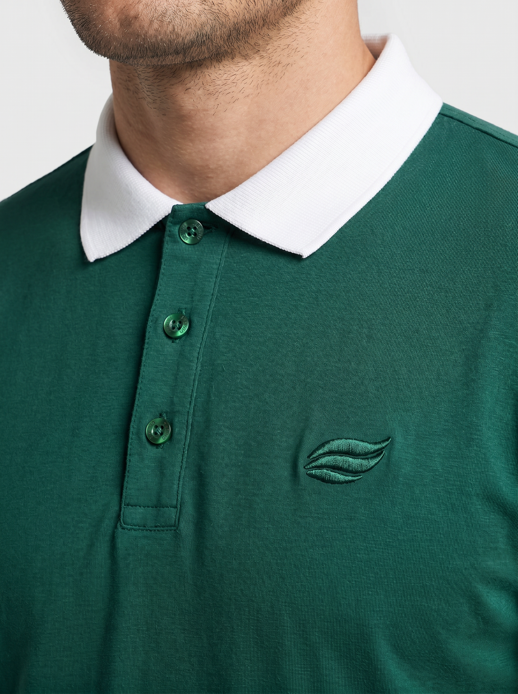 Natural Performance Polo - Dark Green