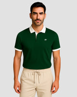 Natural Performance Polo - Dark Green