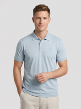 Natural Performance Polo - Light Blue